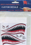 Shark Teeth Decal - 113mm Long